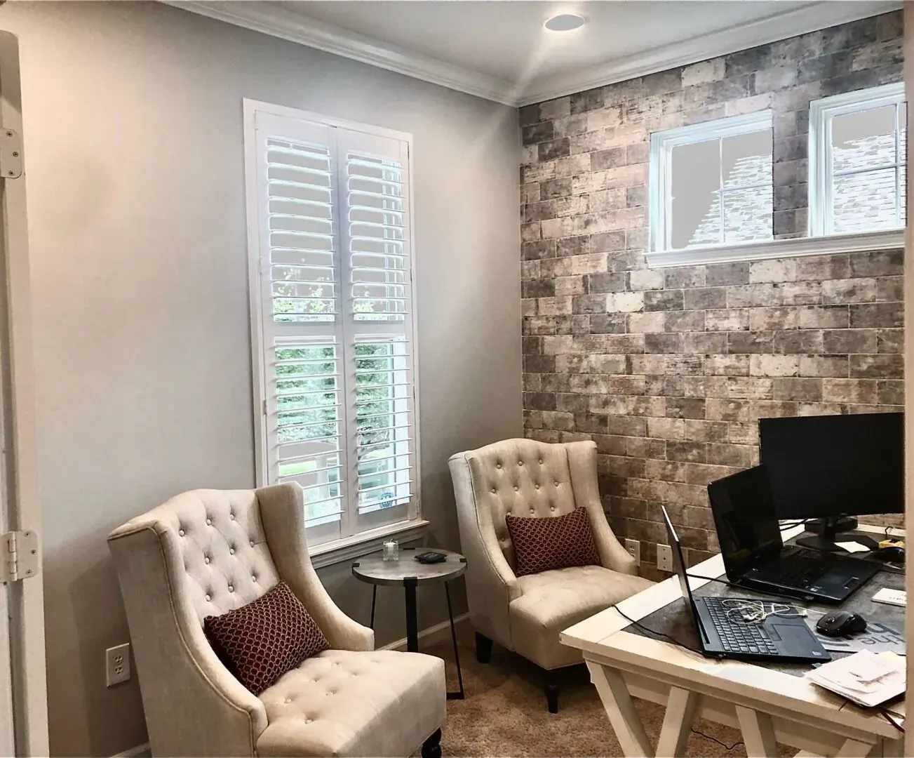 Plantation shutters fitted to a Indianapolis window